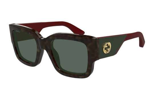 Occhiali da sole donna Luxury Gucci GG1663S 002 havana red green nuova collezione