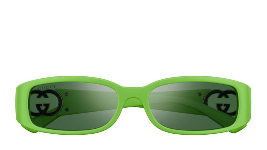 Men's Eyeglasses Women Gucci GG1661S 005 Green Green Green Lu...