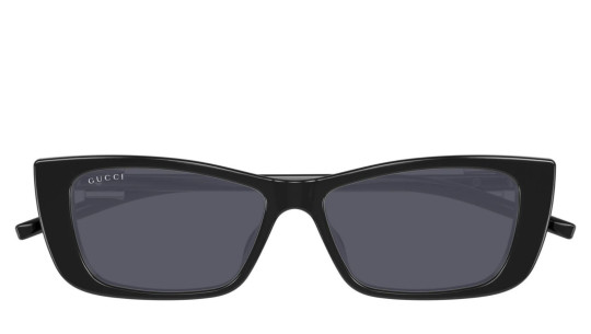 Men's Eyeglasses Women Gucci GG1681S 001 Black Black Grey Lux...