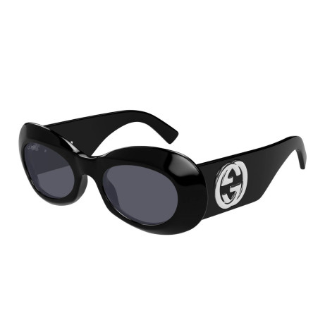 Occhiali da sole donna Luxury Gucci GG1696S 001 black black grey nuova collezione 2