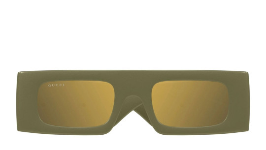 Men's Eyeglasses Women Gucci GG1646S 007 Green Green Brown Lu...