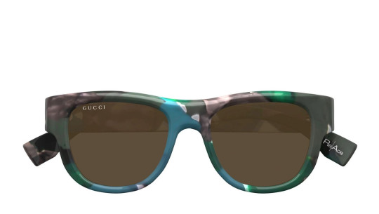 Occhiali da sole uomo Luxury Gucci GG1750S 001 green green brown nuova collezione