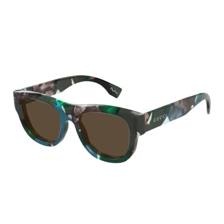 Occhiali da sole uomo Luxury Gucci GG1750S 001 green green brown nuova collezione 2