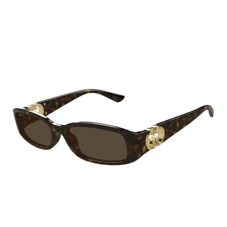 Occhiali da sole donna Luxury Gucci GG1661S 002 havana havana brown nuova collezione 2