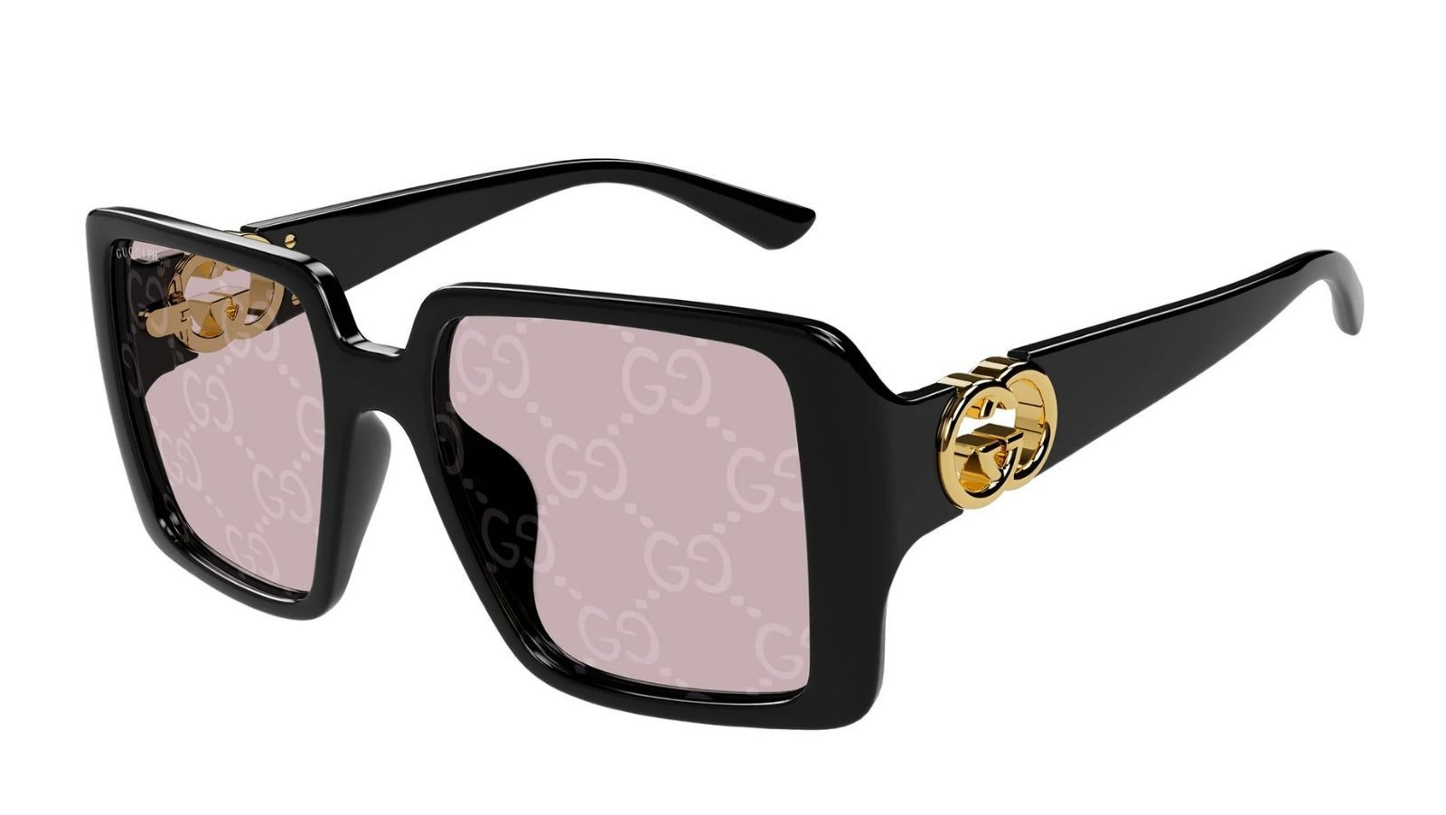 Occhiali da sole donna Luxury Gucci GG1692S 006 black black pink nuova collezione
