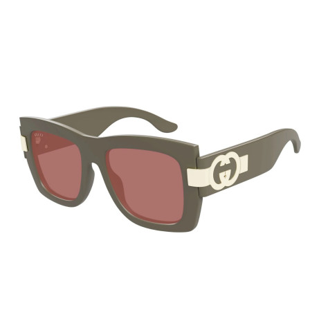 Occhiali da sole donna Luxury Gucci GG1688S 004 grey grey red nuova collezione 2