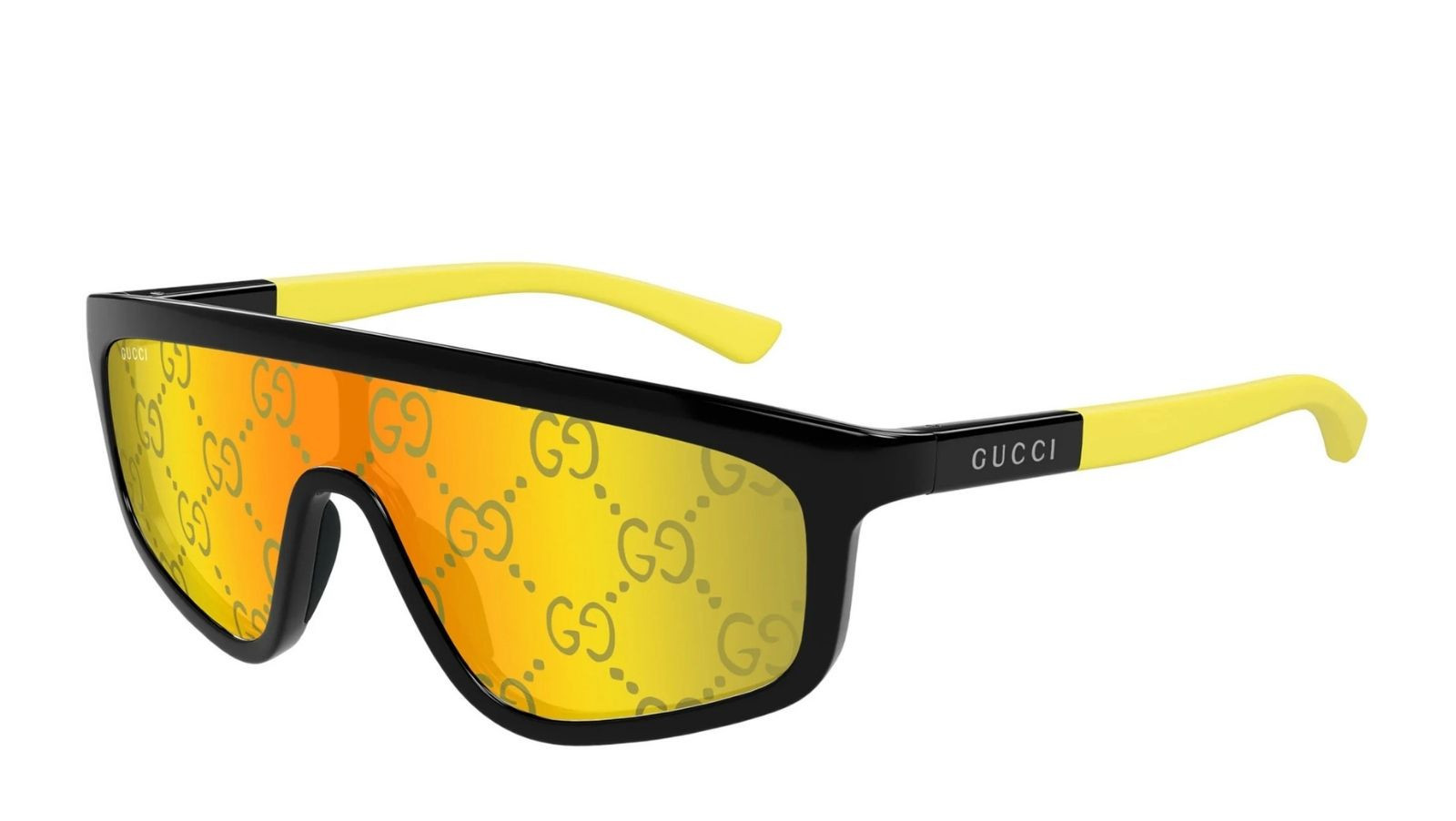 Occhiali da sole uomo donna Luxury Gucci GG1736S 004 black yellow yellow nuova collezione