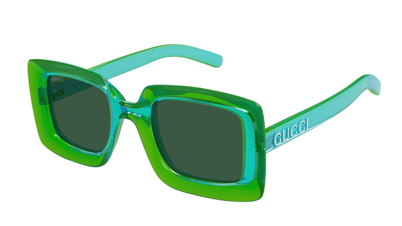 Occhiali da sole donna Luxury Gucci GG1718S 003 green green green nuova collezione