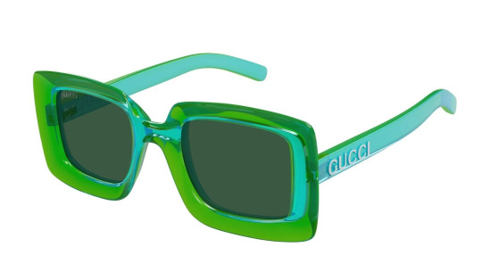 Occhiali da sole donna Luxury Gucci GG1718S 003 green green green nuova collezione