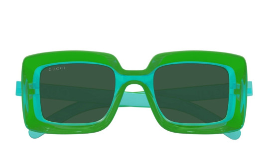 Occhiali da sole donna Luxury Gucci GG1718S 003 green green green nuova collezione Occhiali da sole donna Luxury Gucci GG1718S 003 green green green nuova collezione