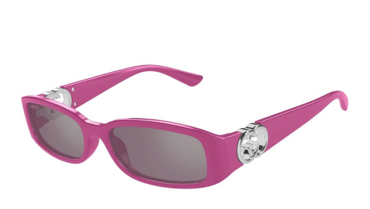 Occhiali da sole donna Luxury Gucci GG1661S 004 fuchsia fuchsia pink nuova collezione