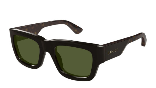 Occhiali da sole uomo Luxury Gucci GG1668S 004 brown havana green nuova collezione