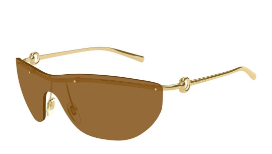 Occhiali da sole donna Luxury Gucci GG1700S 004 gold gold brown nuova collezione