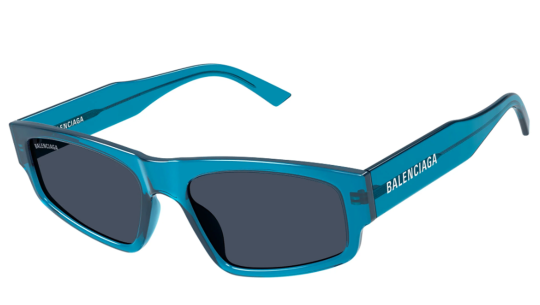 Occhiali sole uomo donna Luxury Balenciaga BB0305S blue (004) nuova collezione