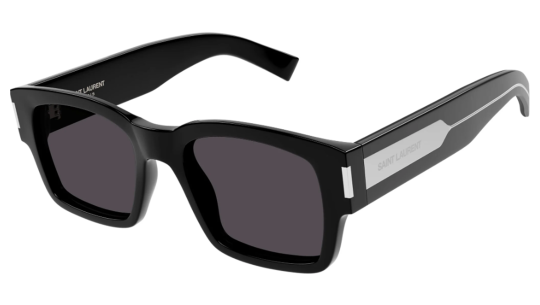 Occhiali da sole uomo Luxury Saint Laurent SL 617 black crystal black (001) nuova collezione