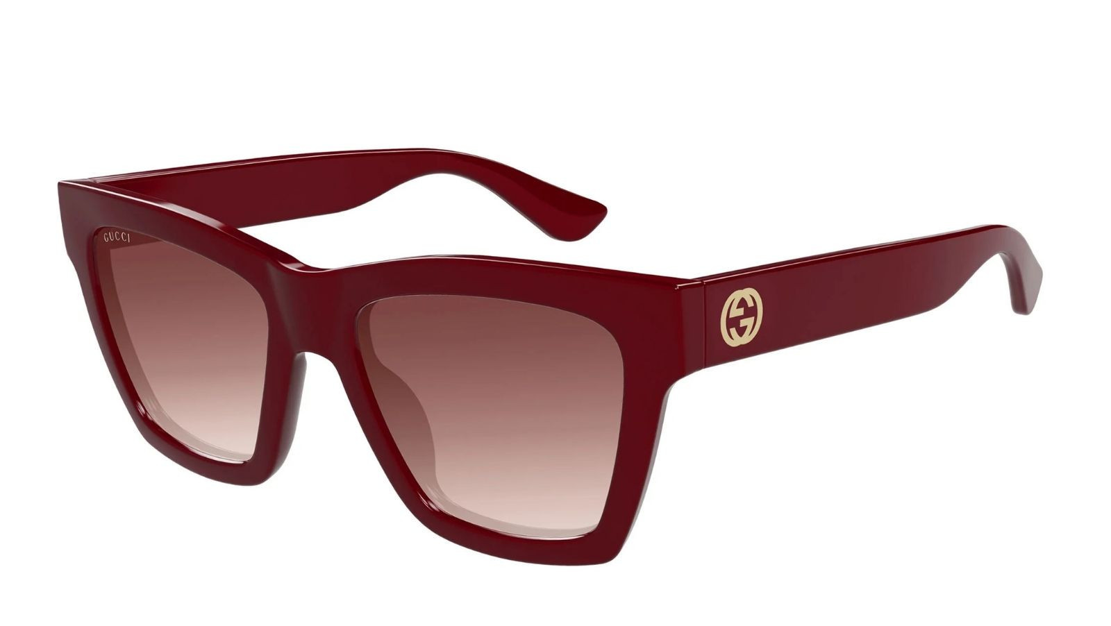 Occhiali da sole donna Luxury Gucci GG1714S 003 burgundy burgundy red nuova collezione