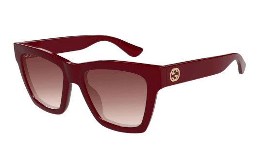 Occhiali da sole donna Luxury Gucci GG1714S 003 burgundy burgundy red nuova collezione