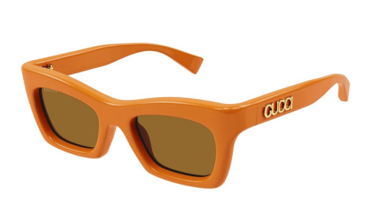 Occhiali da sole donna Luxury Gucci GG1773S 004 orange orange brown nuova collezione