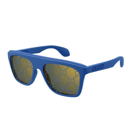 Occhiali da sole uomo Luxury Gucci GG1570S 004 blue blue blue nuova collezione 2