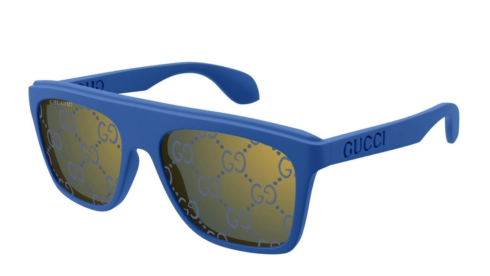 Occhiali da sole uomo Luxury Gucci GG1570S 004 blue blue blue nuova collezione