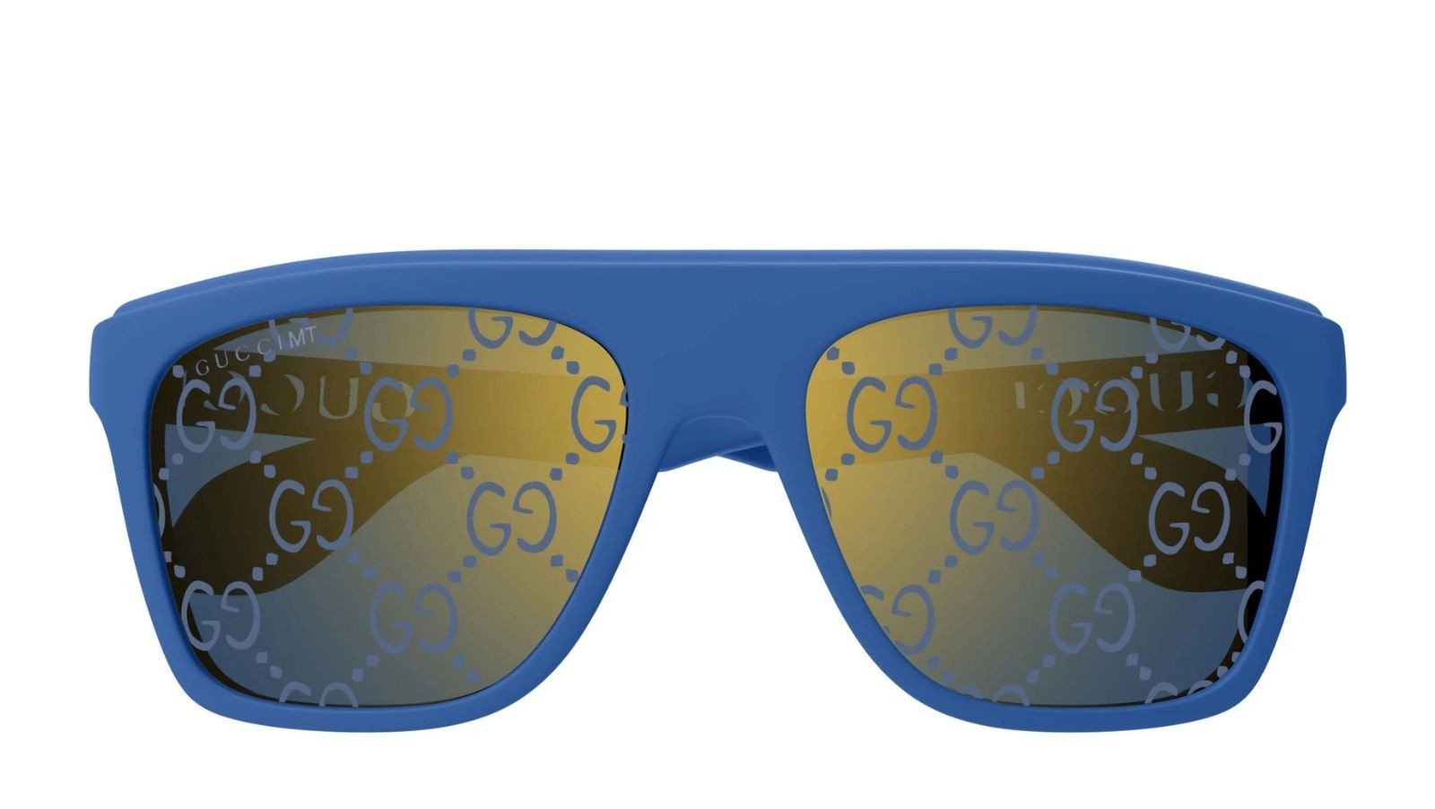 Occhiali da sole uomo Luxury Gucci GG1570S 004 blue blue blue nuova collezione