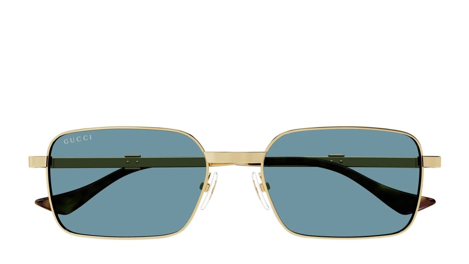 Occhiali da sole uomo Luxury Gucci GG1495S 003 gold gold blue nuova collezione