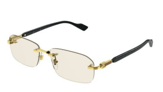 Occhiali da sole uomo Luxury Gucci GG1221S 005 gold black yellow nuova collezione