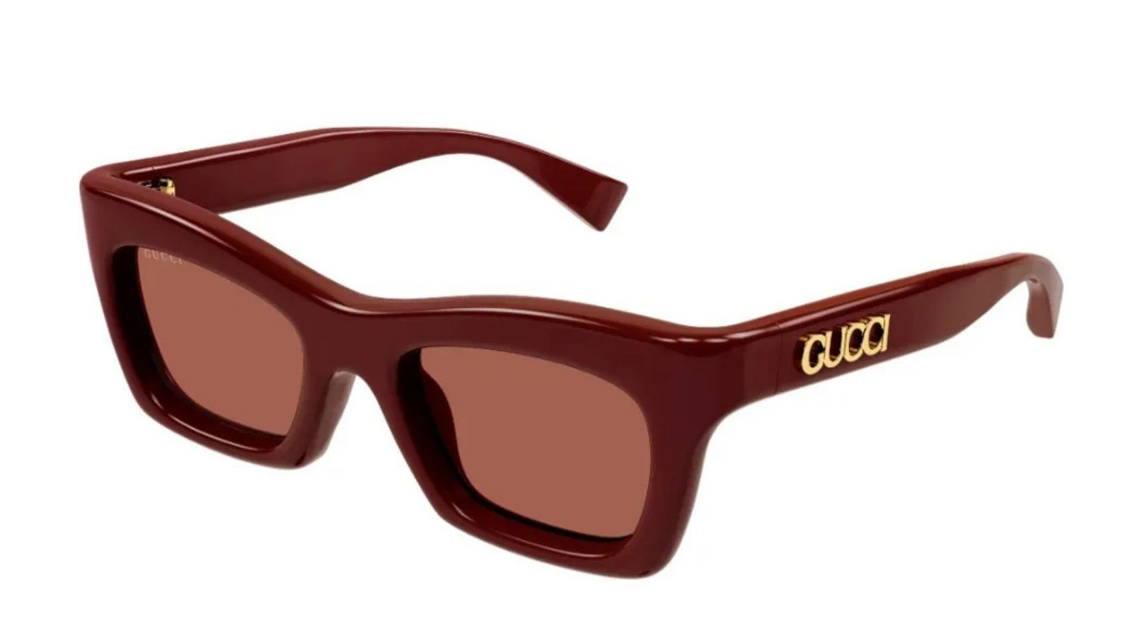 Occhiali da sole donna Luxury Gucci GG1773S 003 burgundy burgundy bro nuova collezione