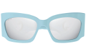 Luxury women s sunglasses Gucci GG1412S Light Blue Silver (005) new collection