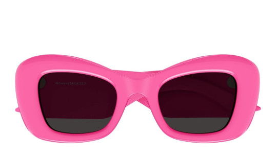 Occhiali da sole donna Luxury Alexander Mcqueen AM0434S 004 pink pink grey nuova collezione