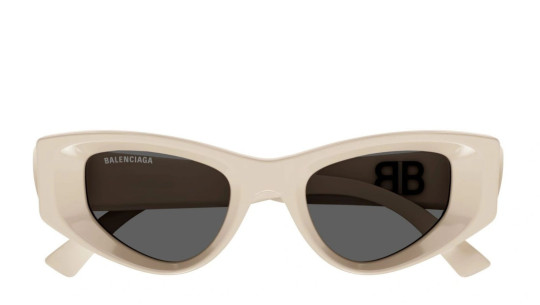 Occhiali da sole donna Luxury Balenciaga BB0243S 003 beige beige grey nuova collezione Occhiali da sole donna Luxury Balenciaga BB0243S 003 beige beige grey nuova collezione