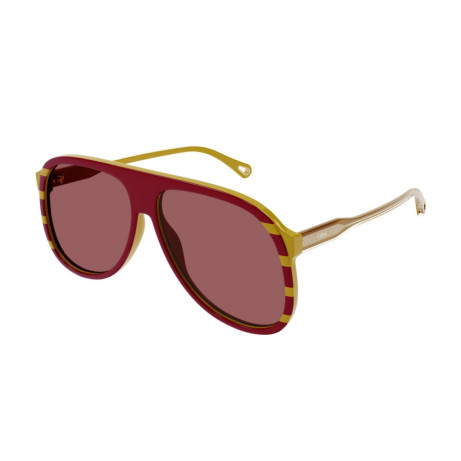 Occhiali da sole donna Luxury Chloé CH0128S 003 red yellow brown nuova collezione 2