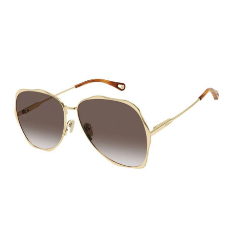 Occhiali da sole donna Luxury Chloé CH0183S 002 gold gold brown nuova collezione 2
