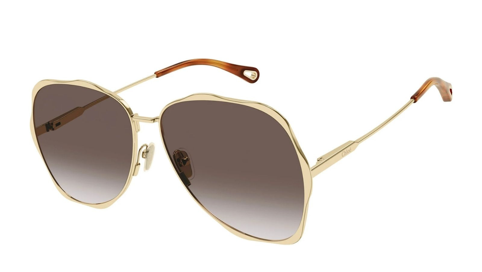Occhiali da sole donna Luxury Chloé CH0183S 002 gold gold brown nuova collezione
