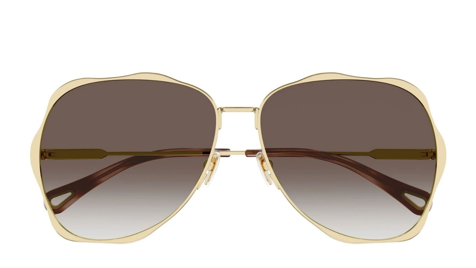 Occhiali da sole donna Luxury Chloé CH0183S 002 gold gold brown nuova collezione