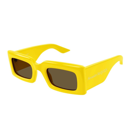Occhiali da sole donna Luxury Alexander Mcqueen AM0433S 004 yellow yellow brown nuova collezione 2