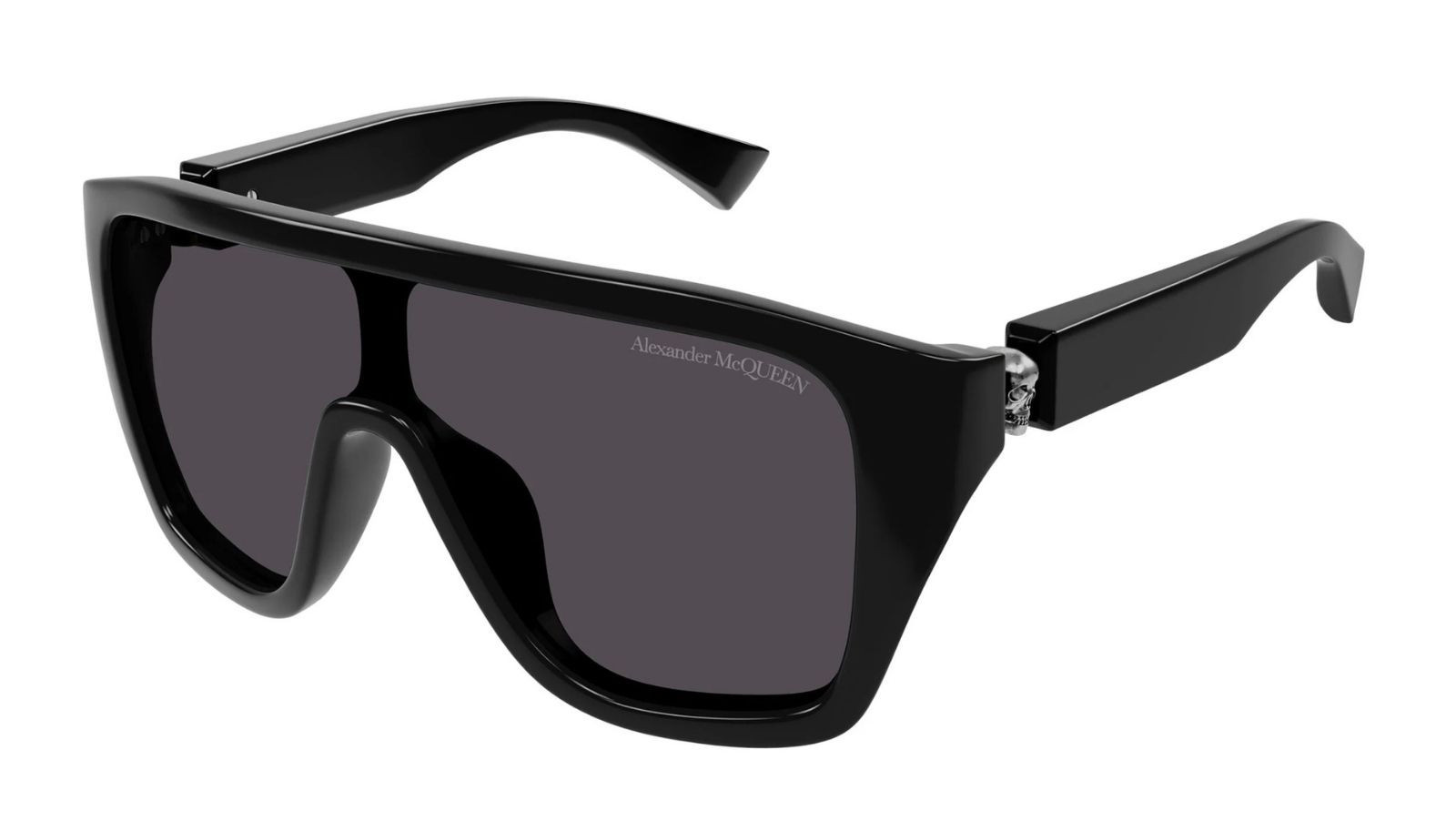 Occhiali da sole uomo Luxury Alexander Mcqueen AM0430S 001 black black grey nuova collezione