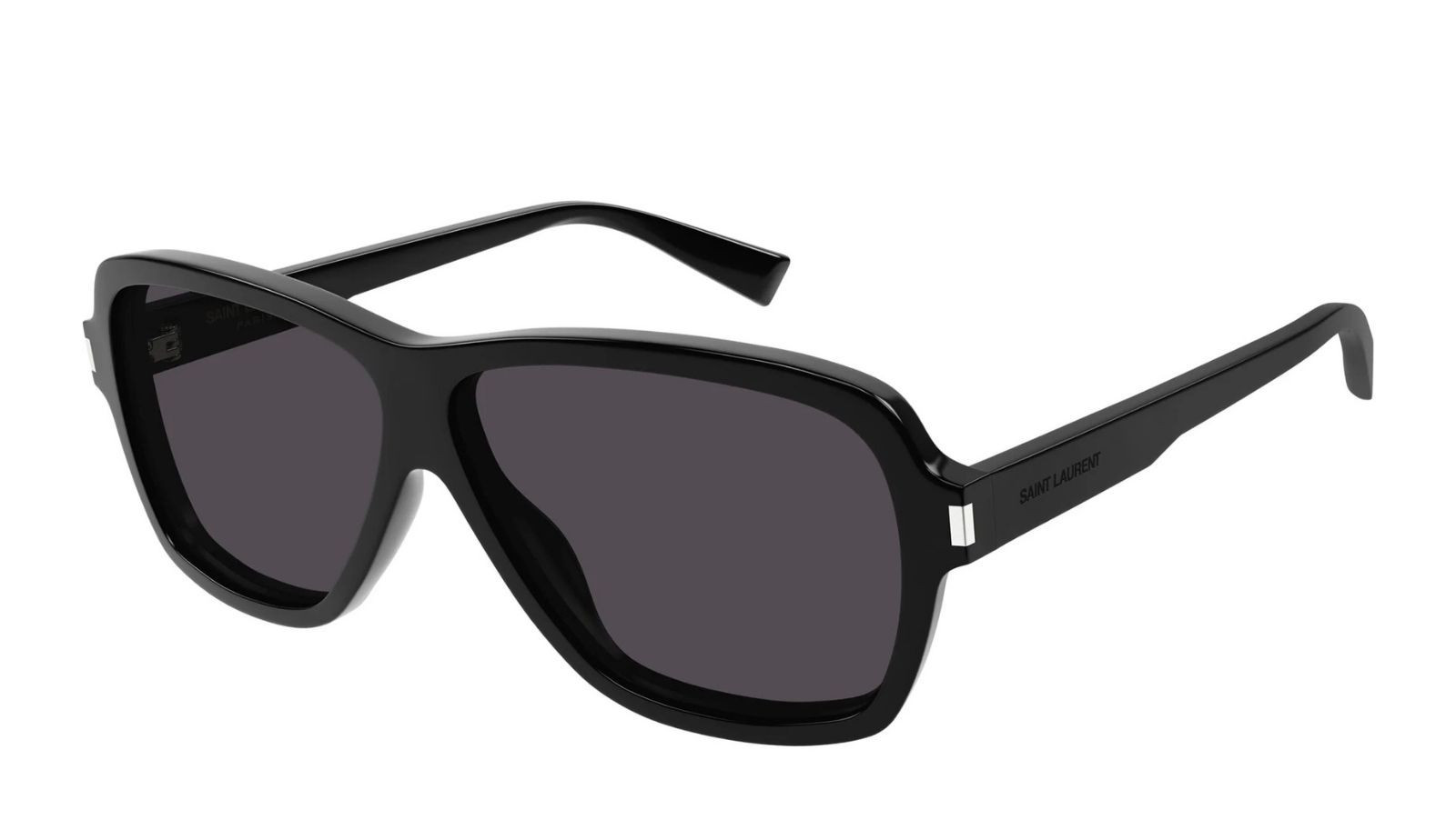Occhiali da sole uomo Luxury Saint Laurent SL 609 CAROLYN 001 black black black nuova collezione
