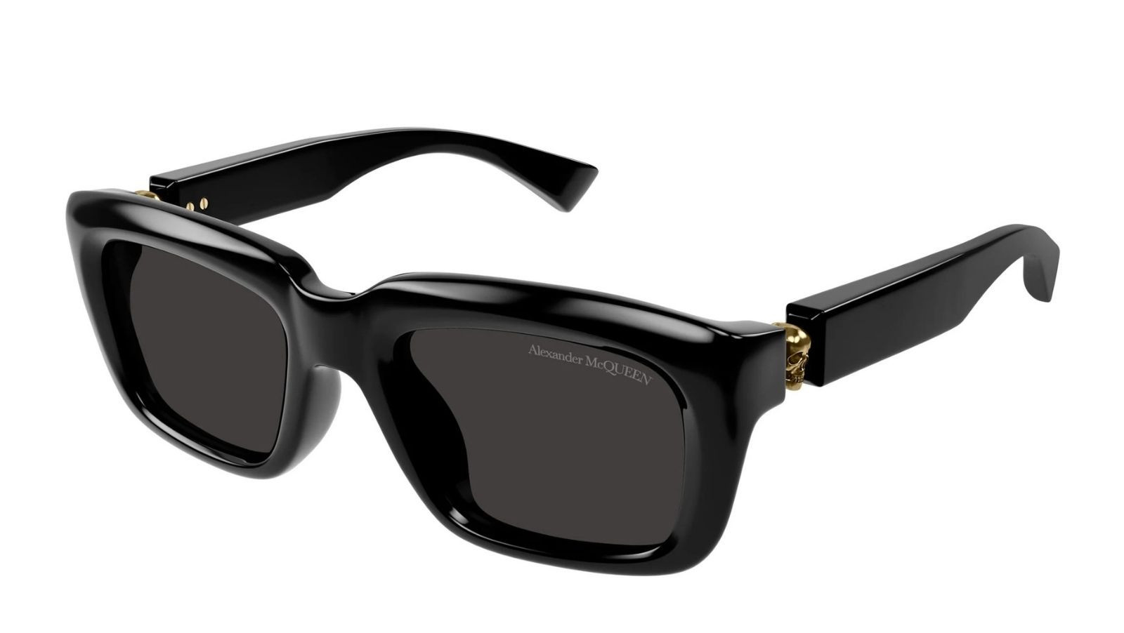 Occhiali da sole uomo Luxury Alexander Mcqueen AM0431S 001 black black grey nuova collezione
