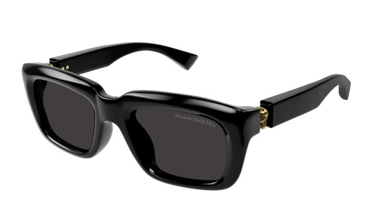 Occhiali da sole uomo Luxury Alexander Mcqueen AM0431S 001 black black grey nuova collezione