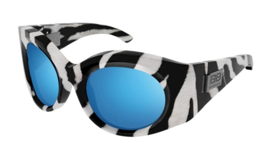 Occhiali da sole donna Luxury Balenciaga BB0189S 003 white white light blu nuova collezione