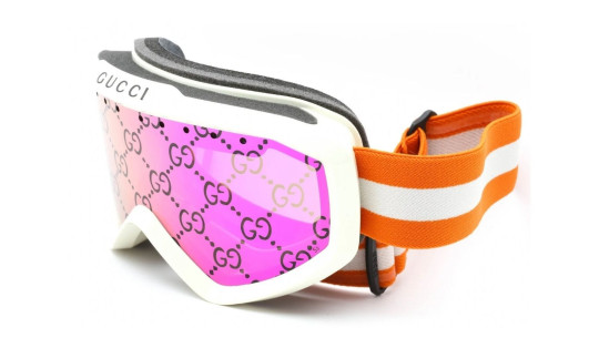 Occhiali da sole uomo donna Luxury Gucci GG1210S 002 ivory orange pink nuova collezione