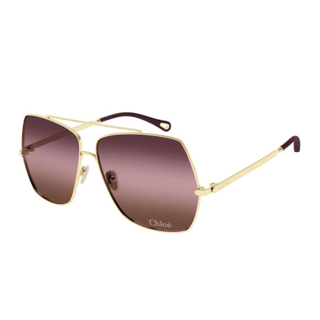 Occhiali da sole donna Luxury Chloé CH0278S 003 gold gold red nuova collezione 2