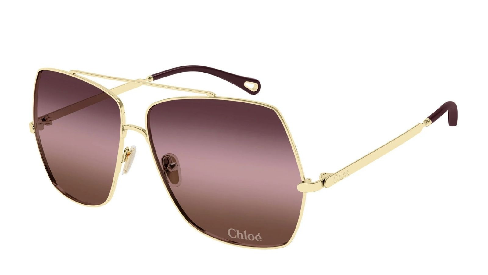Occhiali da sole donna Luxury Chloé CH0278S 003 gold gold red nuova collezione