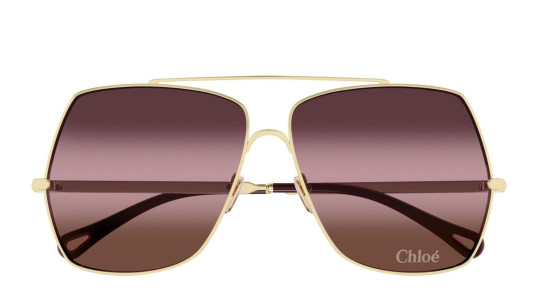 Occhiali da sole donna Luxury Chloé CH0278S 003 gold gold red nuova collezione