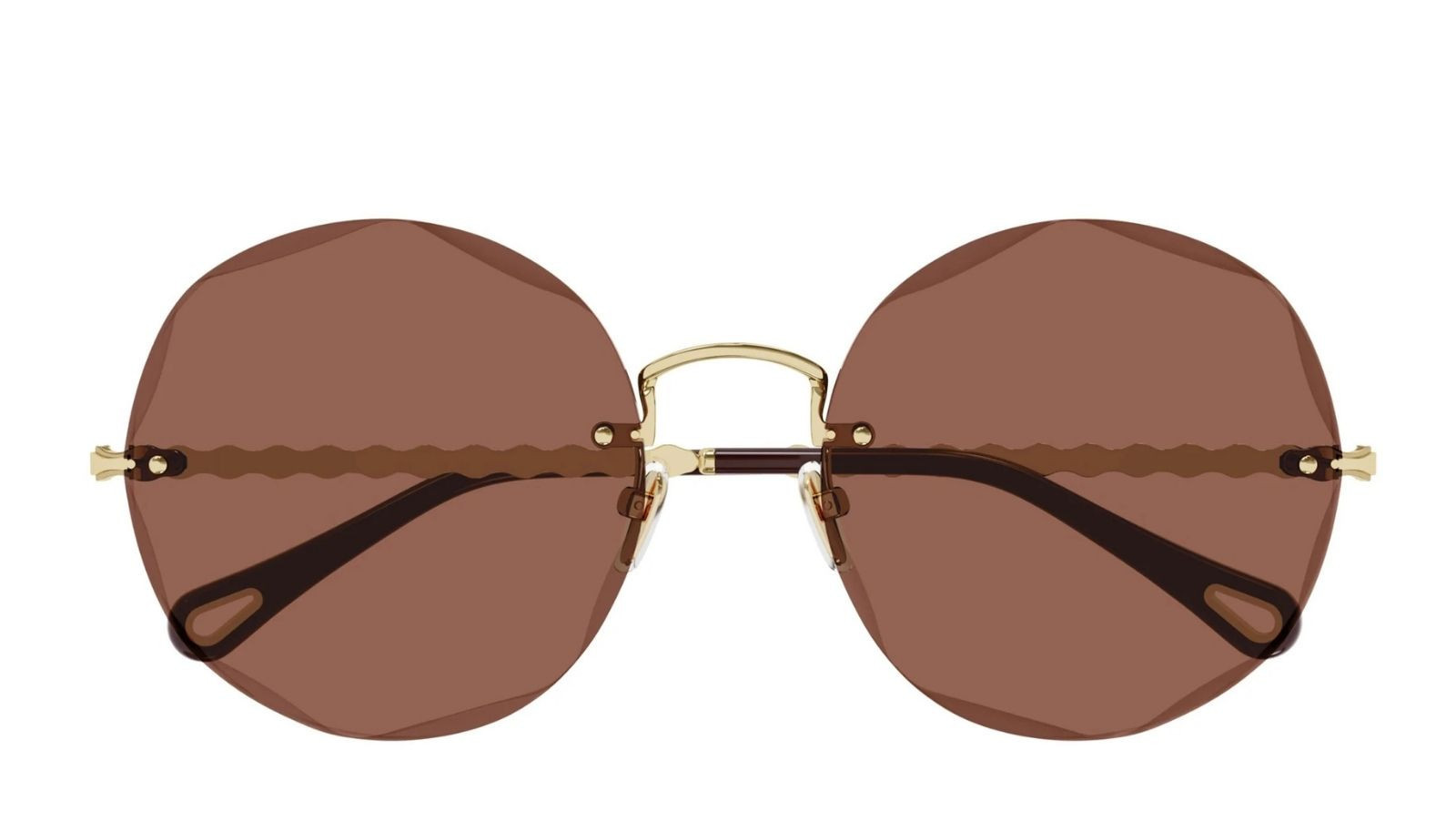 Occhiali da sole donna Luxury Chloé CH0254S 002 gold gold red nuova collezione