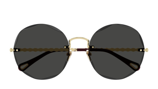 Occhiali da sole donna Luxury Chloé CH0254S 001 gold gold grey nuova collezione