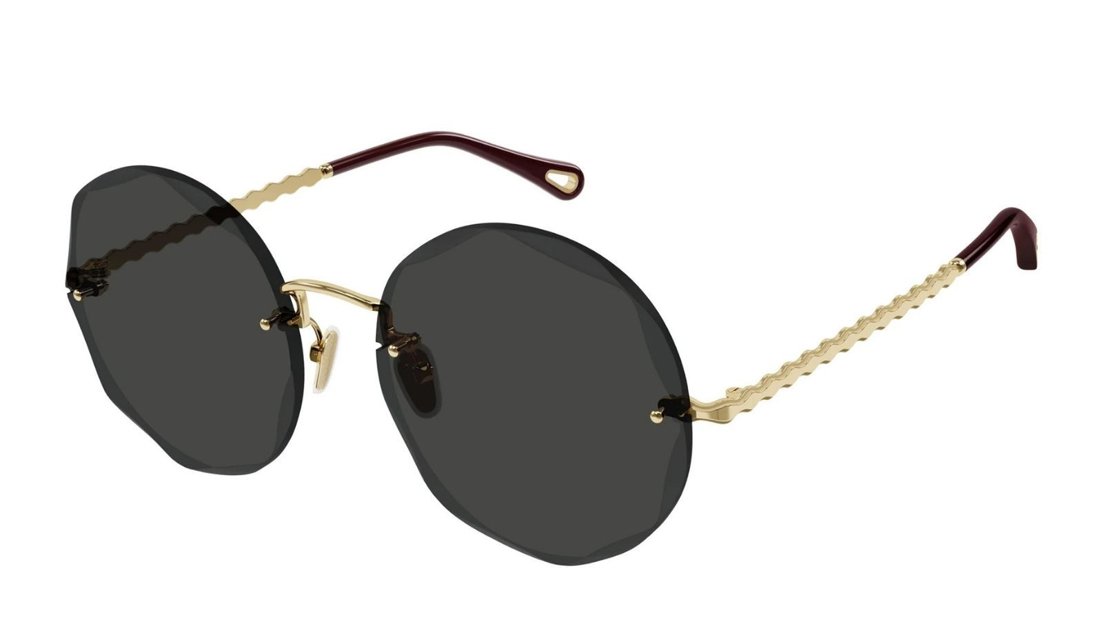 Occhiali da sole donna Luxury Chloé CH0254S 001 gold gold grey nuova collezione