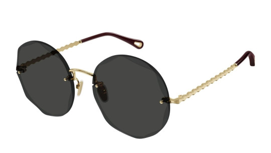 Occhiali da sole donna Luxury Chloé CH0254S 001 gold gold grey nuova collezione