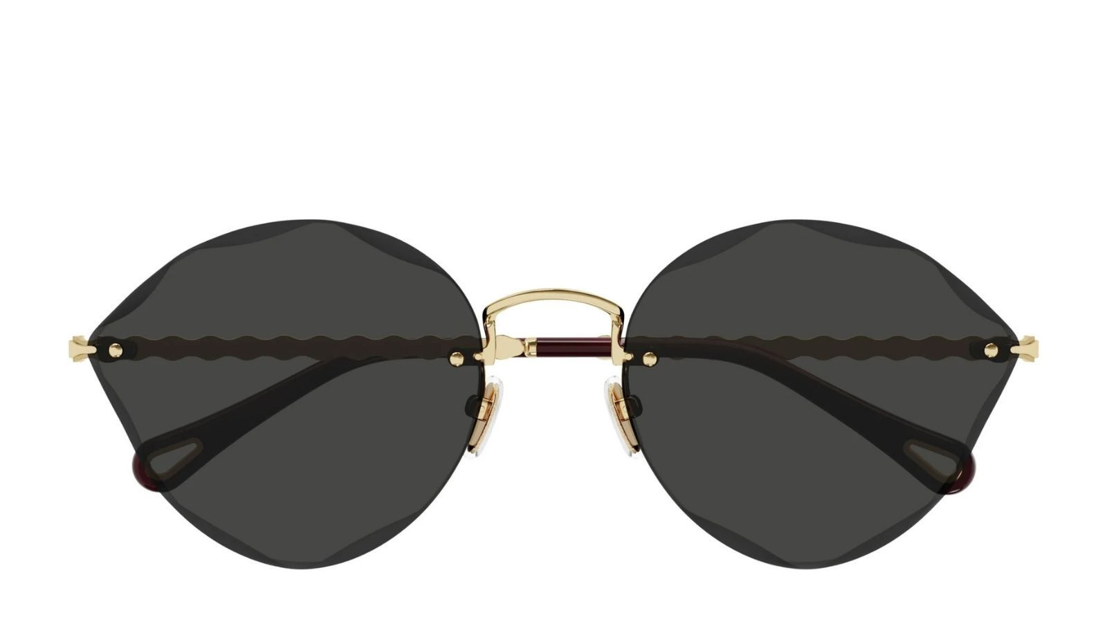 Occhiali da sole donna Luxury Chloé CH0253S 001 gold gold grey nuova collezione